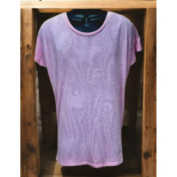 Nike Dri-Fit Womens Pink Loose Fit Sheer Tshirt Small - Picture 1 of 5